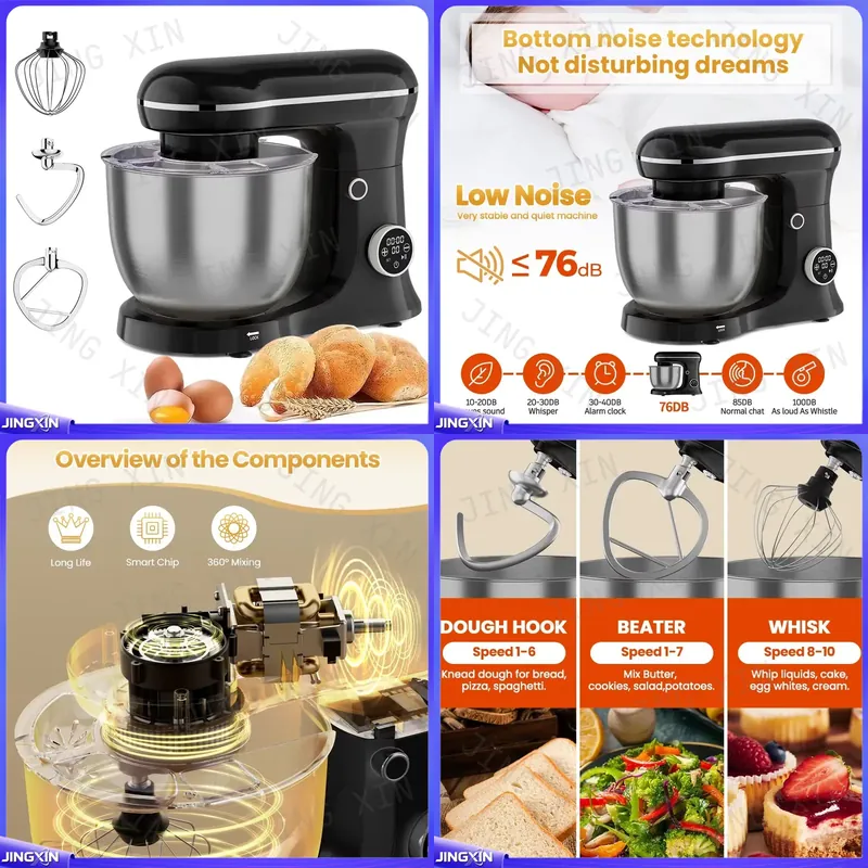 Stand Mixer Bowl - خلاط عجن كهربائي 5 لتر بقوة