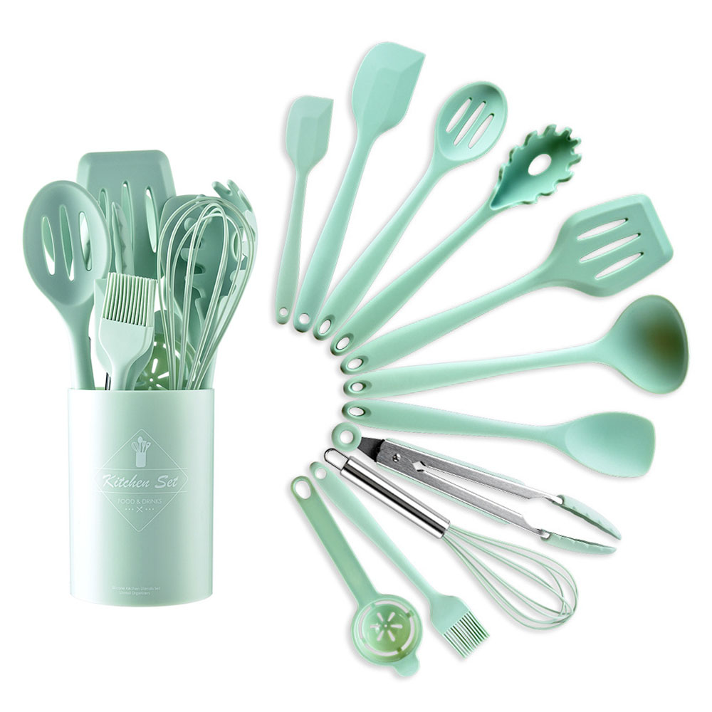 Kitchen Appliances Green - الأخضر مقاومة للحرارة سيليكون الطبخ أواني