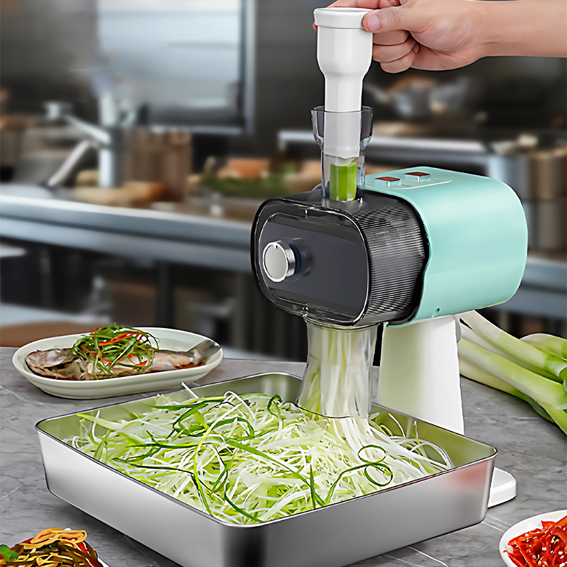 Kitchen Appliances Green - قطاعة بصل أخضر أوتوماتيكية بالكامل، قطاعة