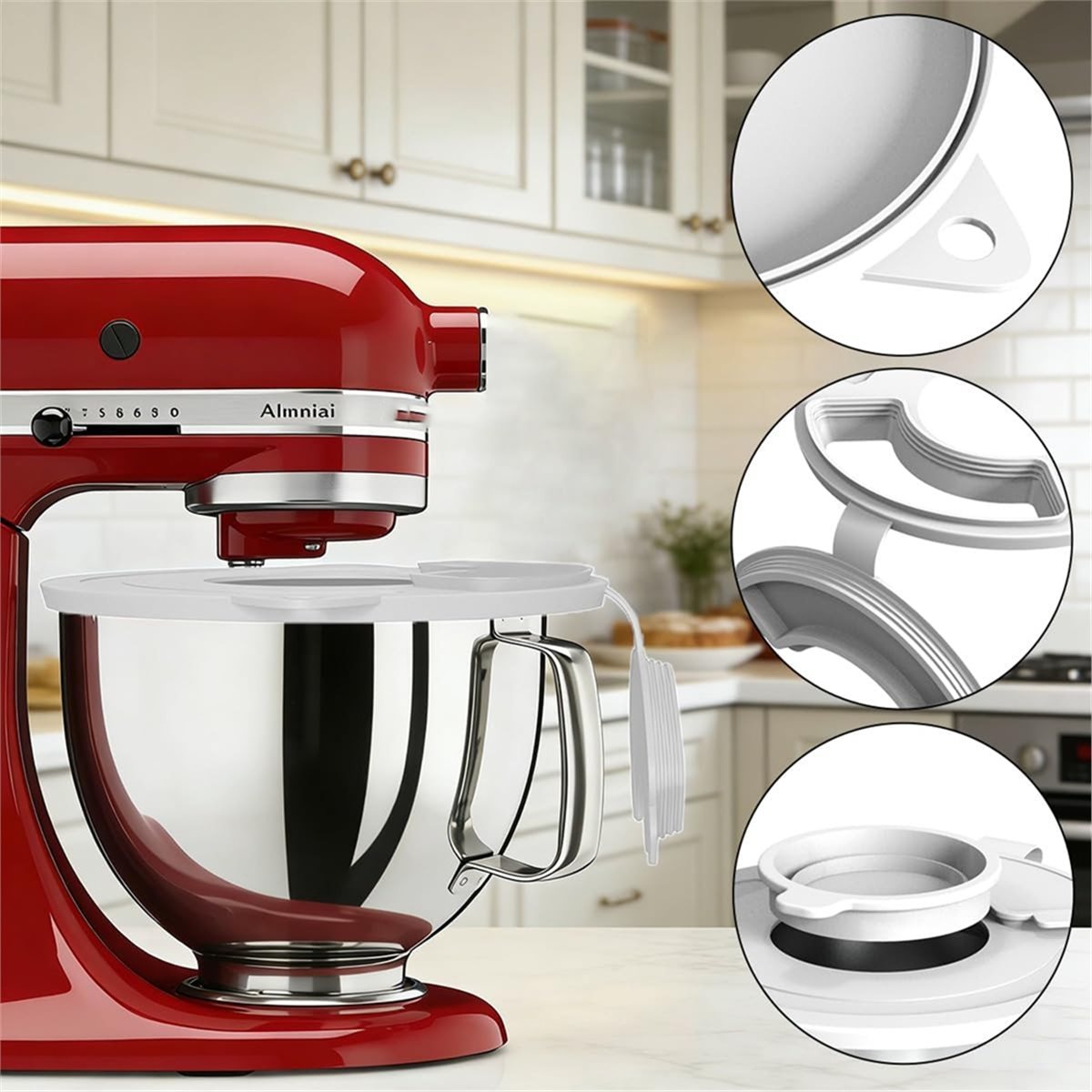 غطاء وعاء خلاط السيليكون A1837 - مراجعة Stand Mixer Bowl وسعره