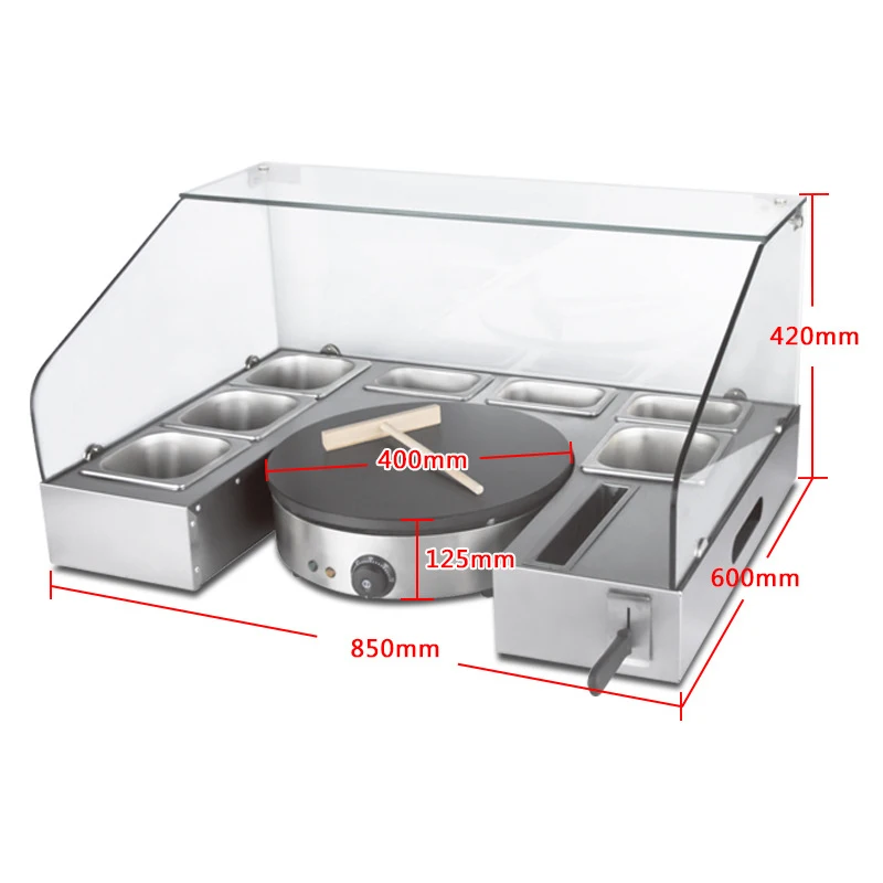 فرن بانكيك مع طاولة عمل ومحطة  - مراجعة Crepe Maker Non Stick وسعره