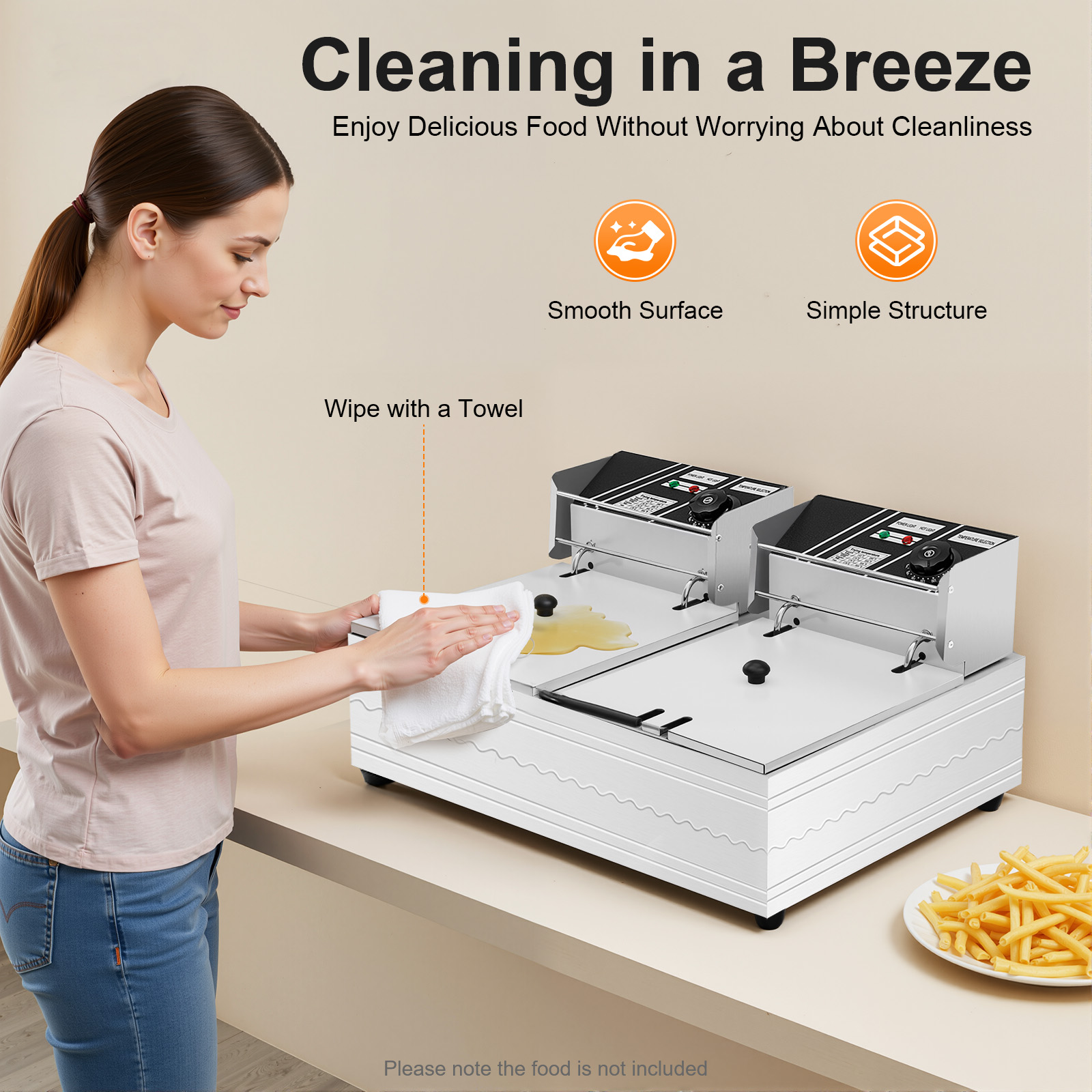 مقلاة كهربائية مزدوجة الخزان،  - مراجعة Deep Fryer Stainless وسعره