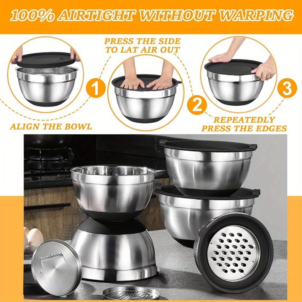 17 قطعة، مجموعة أوعية خلط من ا - مراجعة Stand Mixer Bowl وسعره