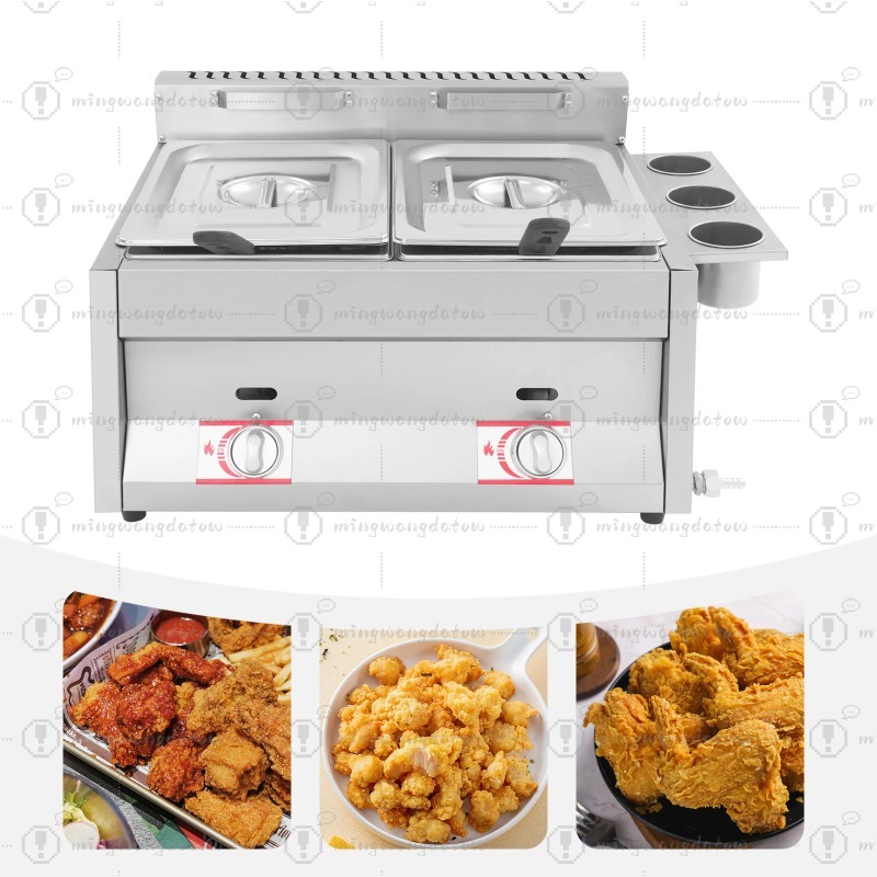 مقلاة غاز تجارية جديدة سعة 12  - مراجعة Deep Fryer Stainless وسعره