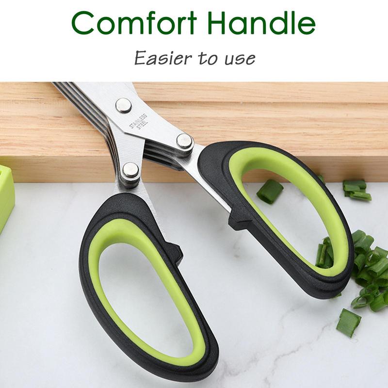 مقص متعدد الطبقات من الفولاذ ا - مراجعة Kitchen Appliances Green وسعره