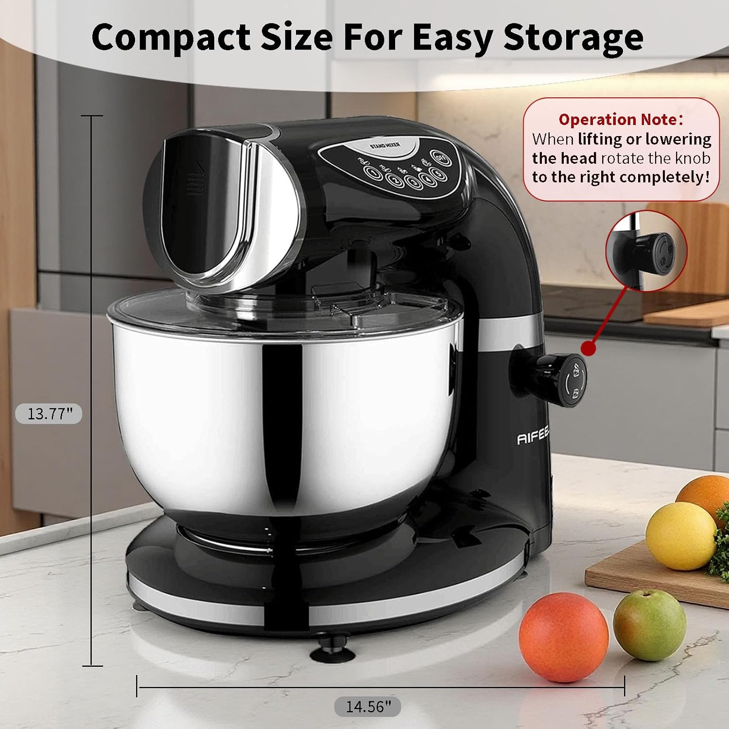 خلاط طعام كهربائي أسود بسعة 85 - مراجعة Stand Mixer Bowl وسعره