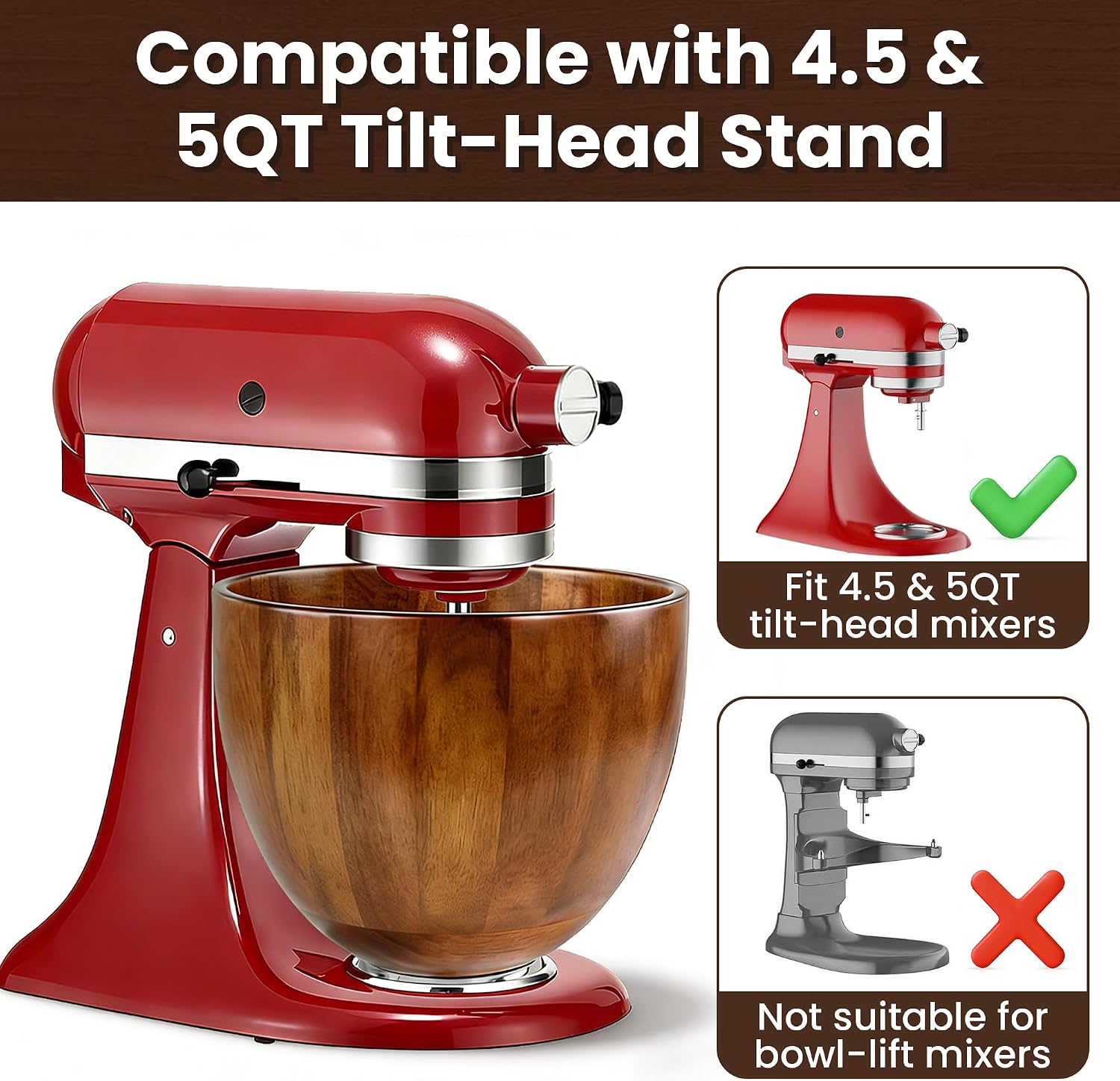 وعاء خلط خشبي من كيتوآرت بسعة  - مراجعة Stand Mixer Bowl وسعره