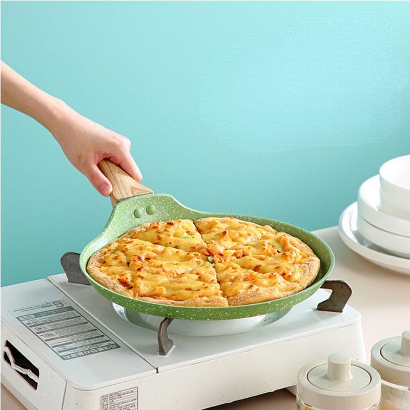 مقلاة غير لاصقة بمقبض خشبي ، م - مراجعة Crepe Maker Non Stick وسعره
