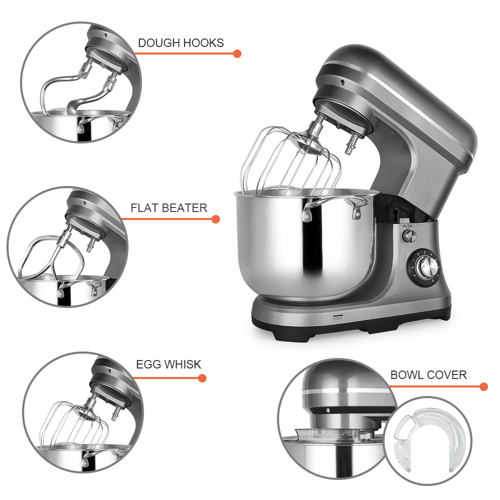 خلاط طعام كهربائي عالي السعة 1 - مراجعة Stand Mixer Bowl وسعره